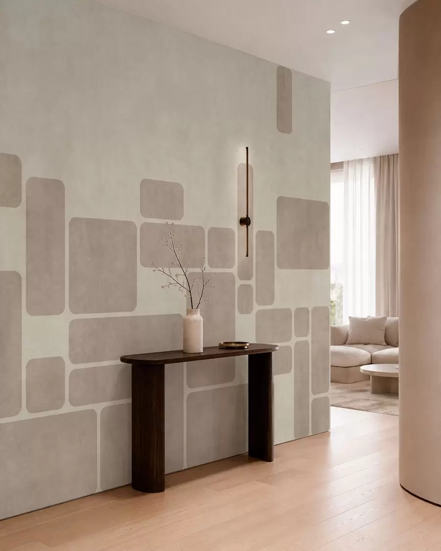Fototapet Geometriskt mönster med rundade rektanglar w05141