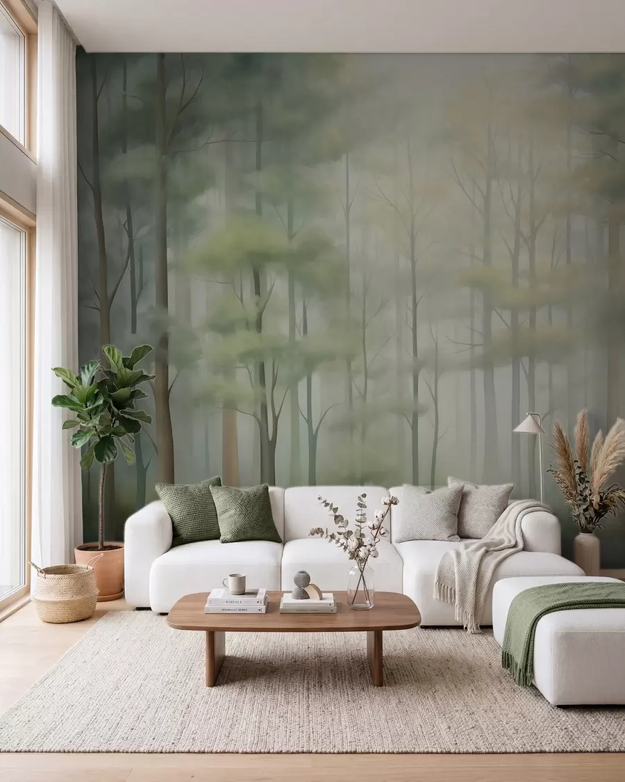 Fototapet Abstrakt lövskog w05673