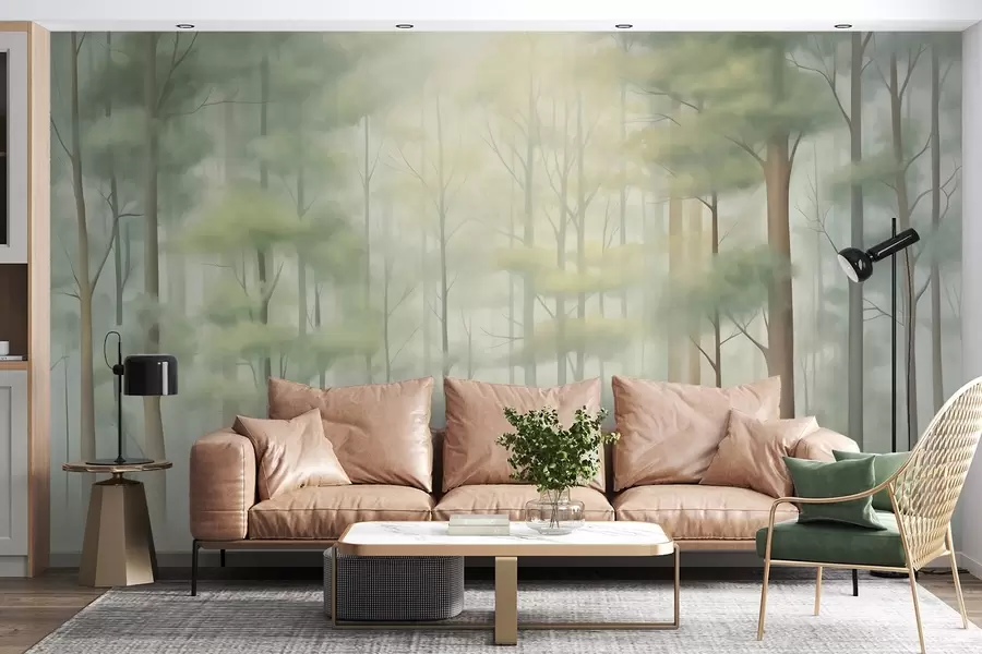 Fototapet Abstrakt lövskog w05673