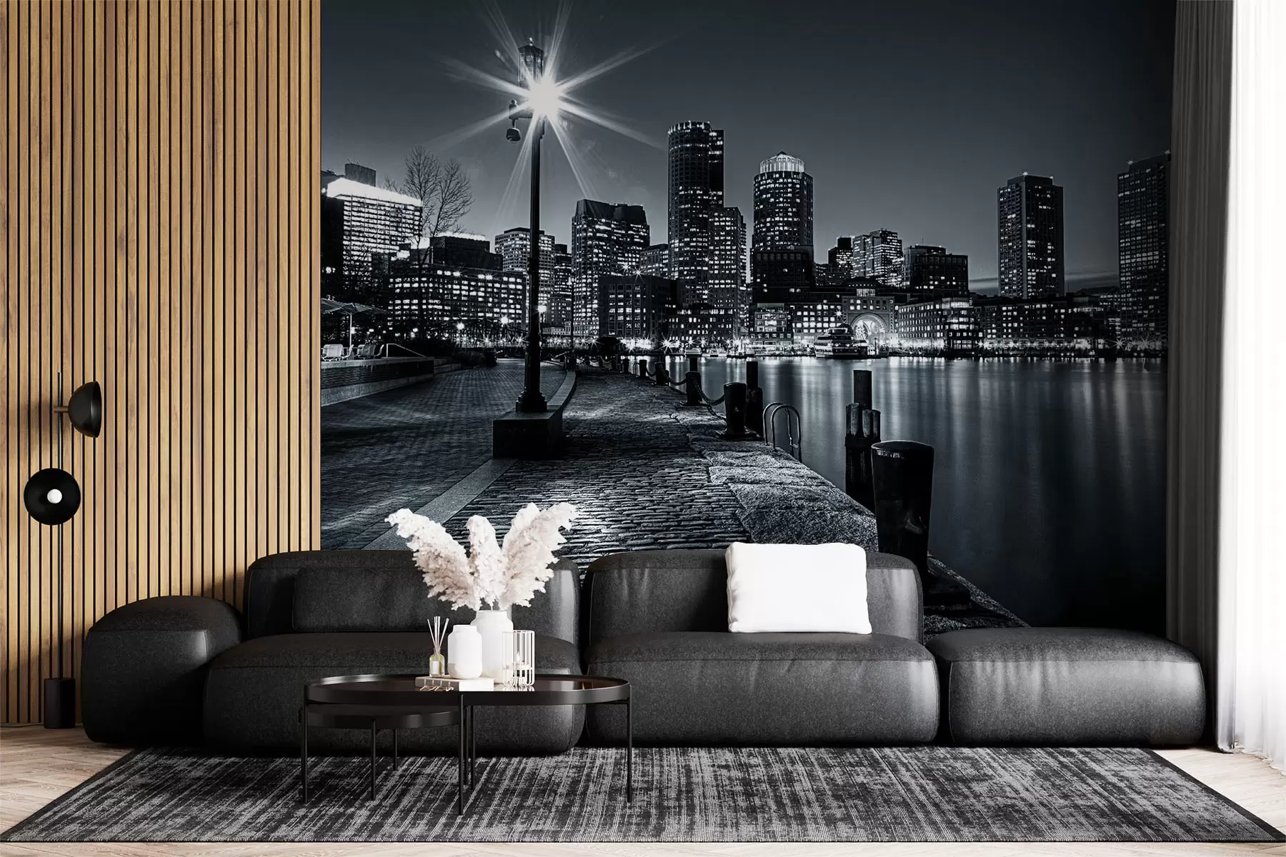 Fototapet Byggnad, vatten och himmel u54150