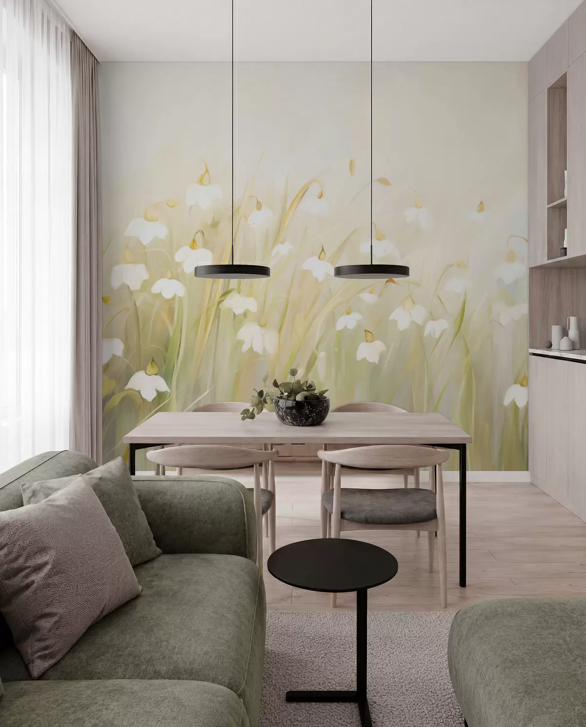 Fototapet Vilda blommor w05830