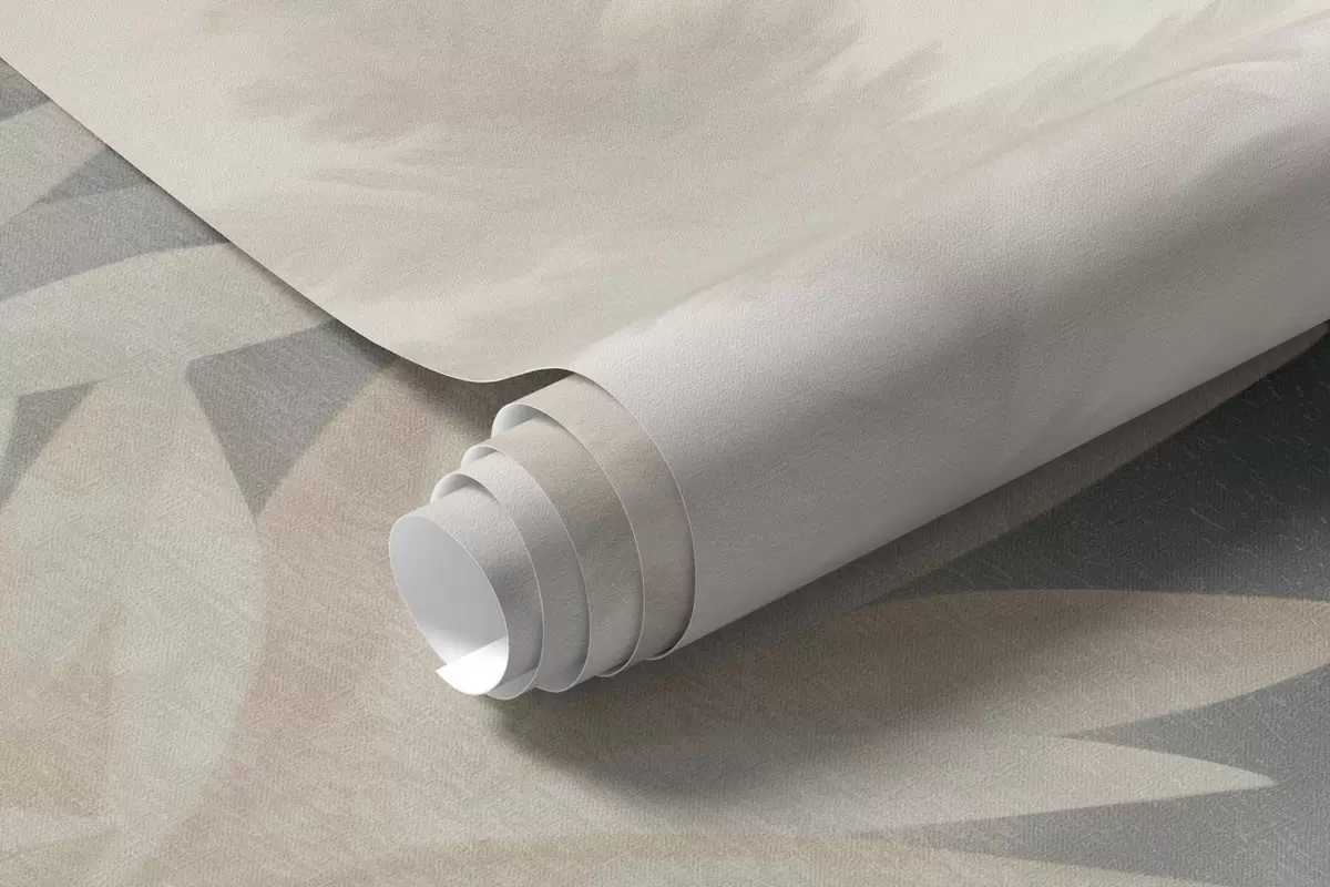 Fototapet Landskap med högt vildgräs och tallskog, minimalistisk stil med tydlig struktur w10082