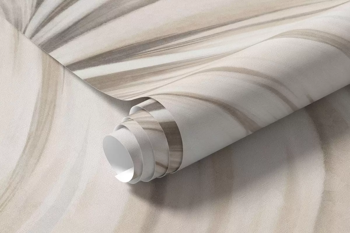 Fototapet Tropiskt bladverk i mjuka beige- och gråtoner w05956
