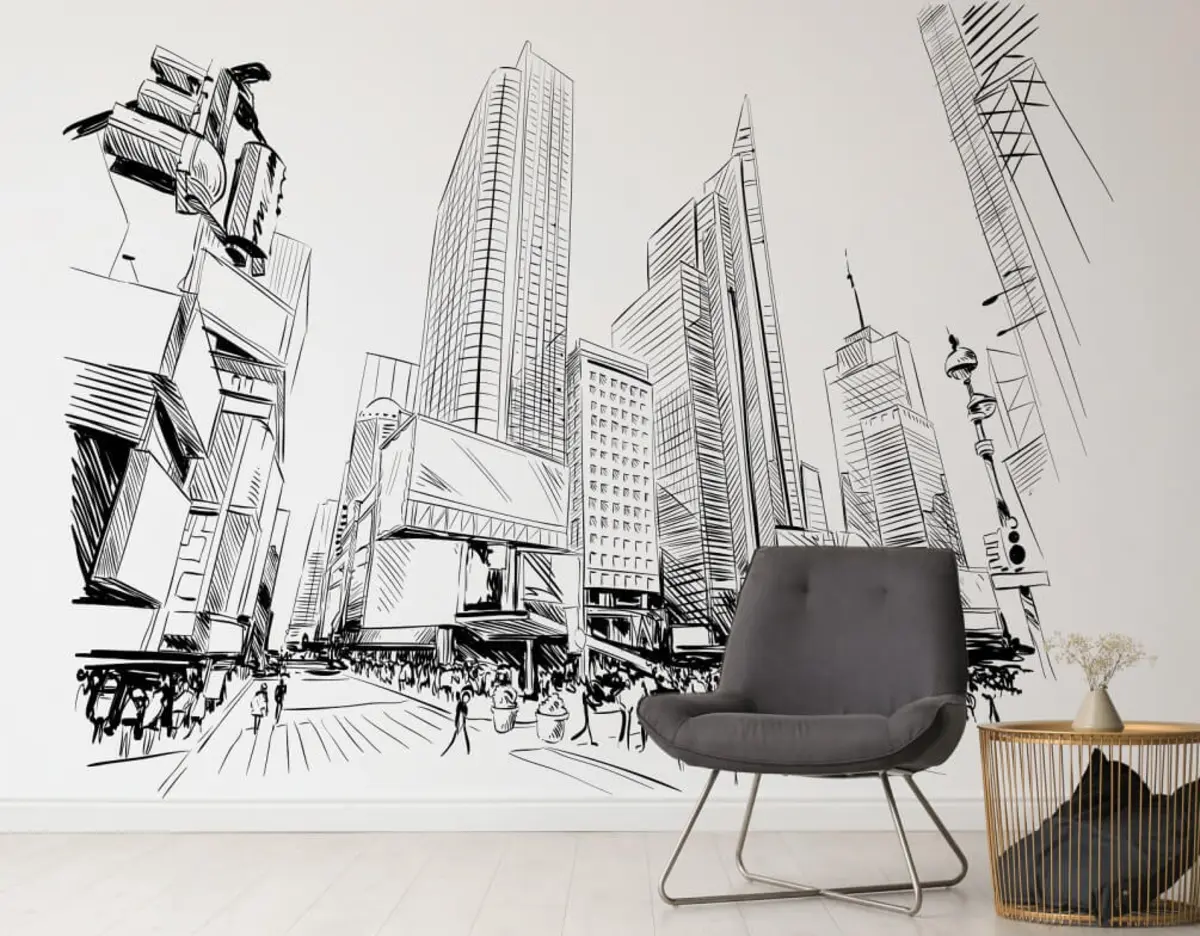 Fototapet Byggnad, skyskrapa och tornkvarter u29979