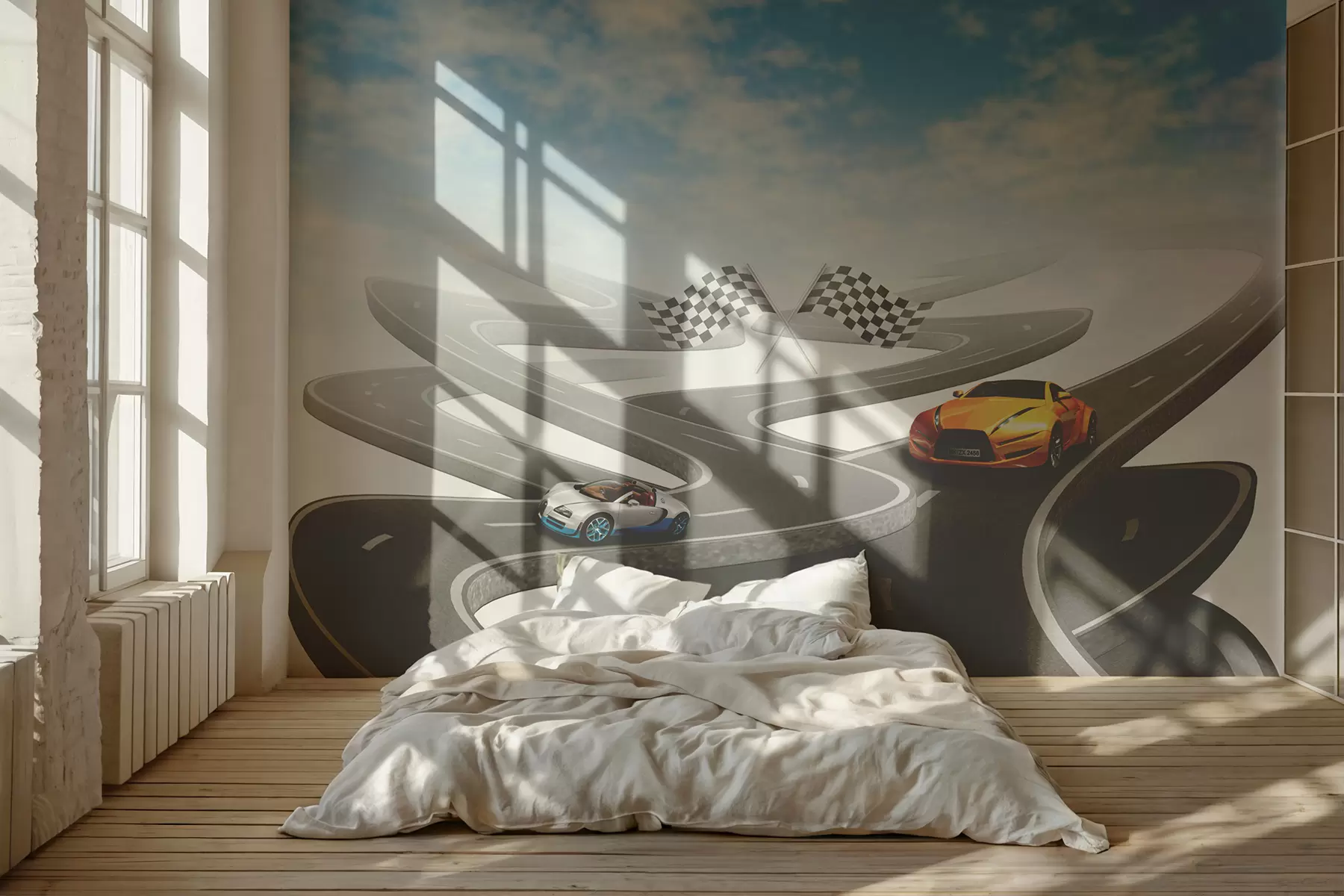 Fototapet Moln, himmel och huva u60143