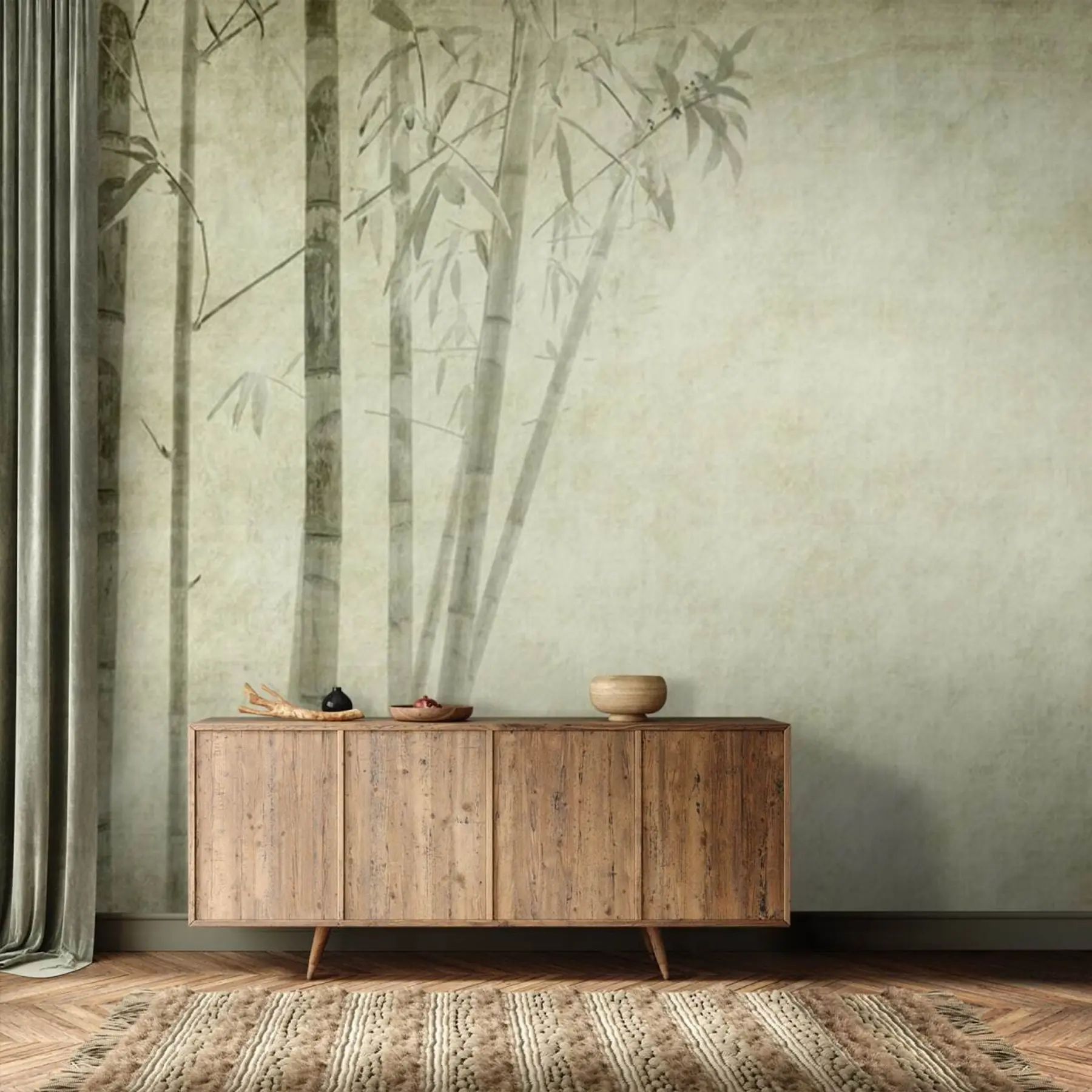 Fototapet Minimalism Bambu u72564