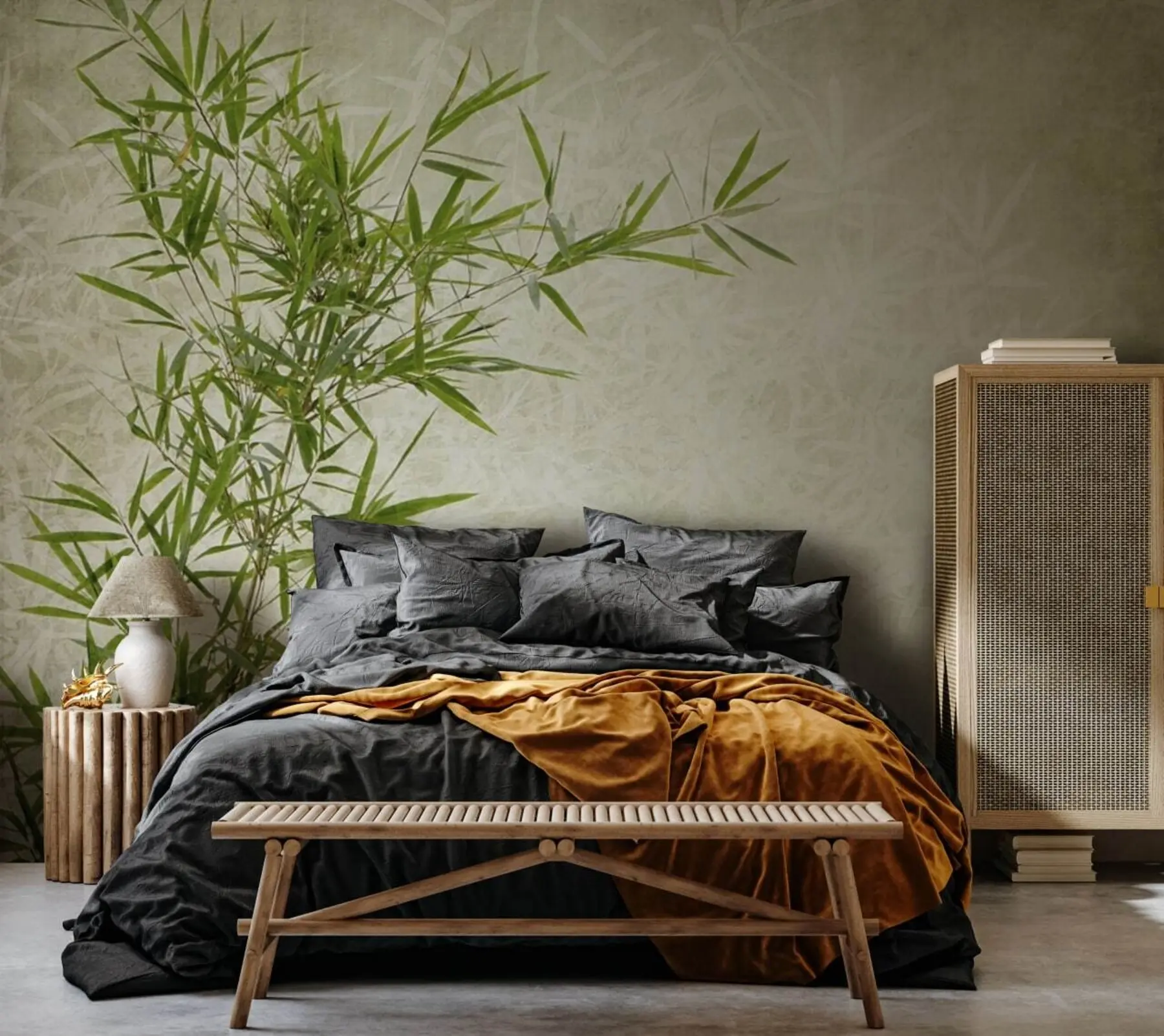 Fototapet Bambu i japansk stil u72567