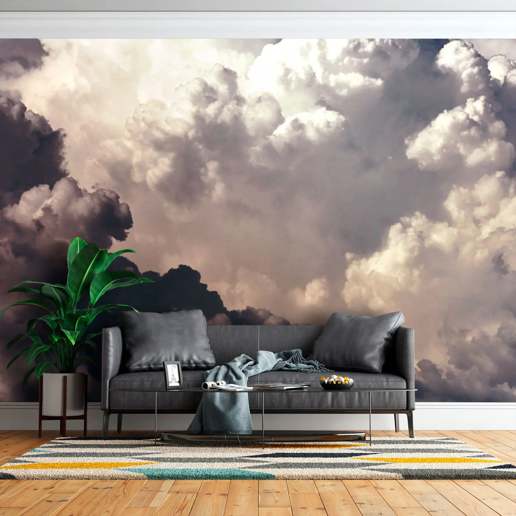 Fototapet Kuchevo-borttagning moln u72716