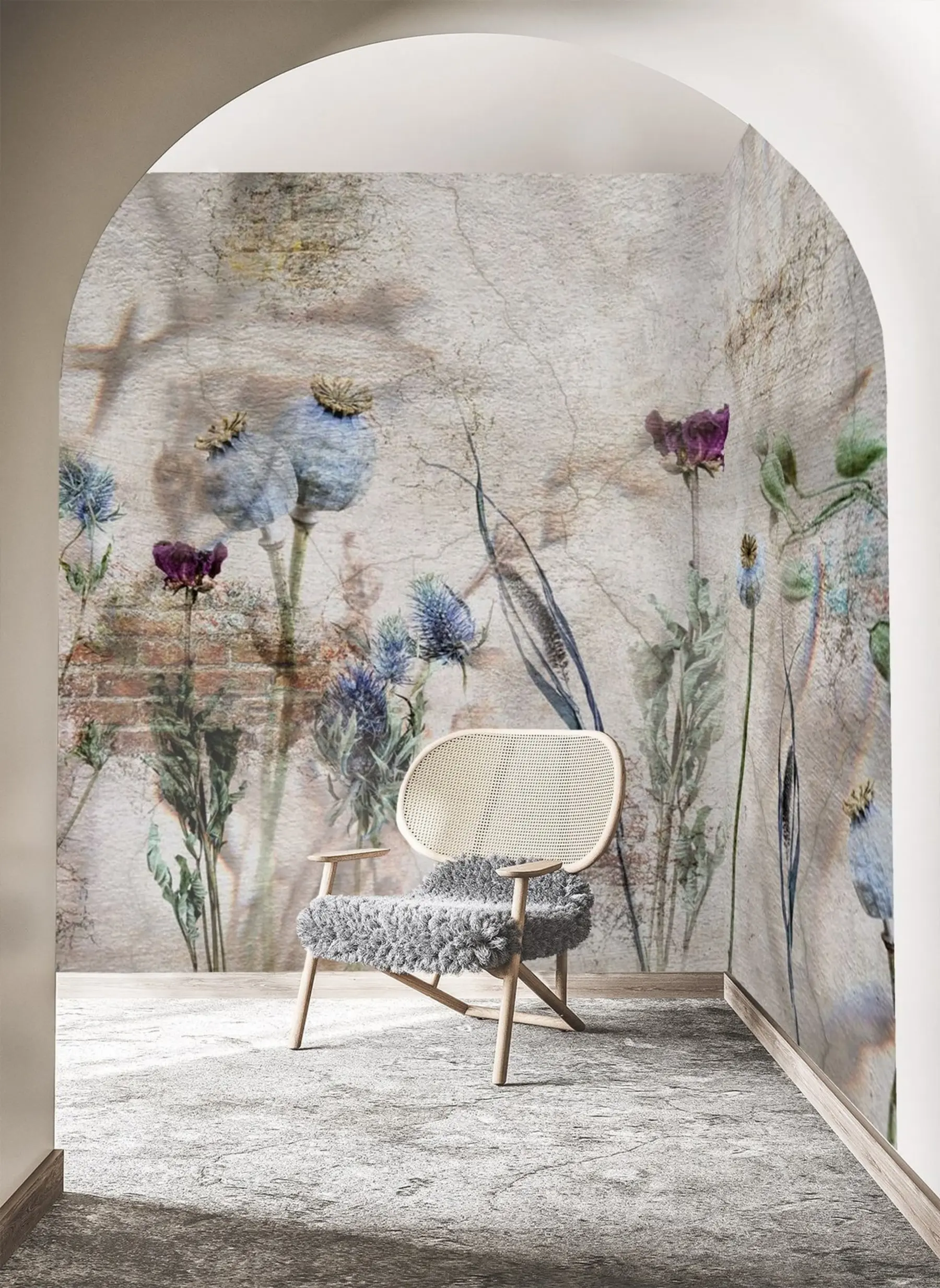 Fototapet Blommor och örter u72771