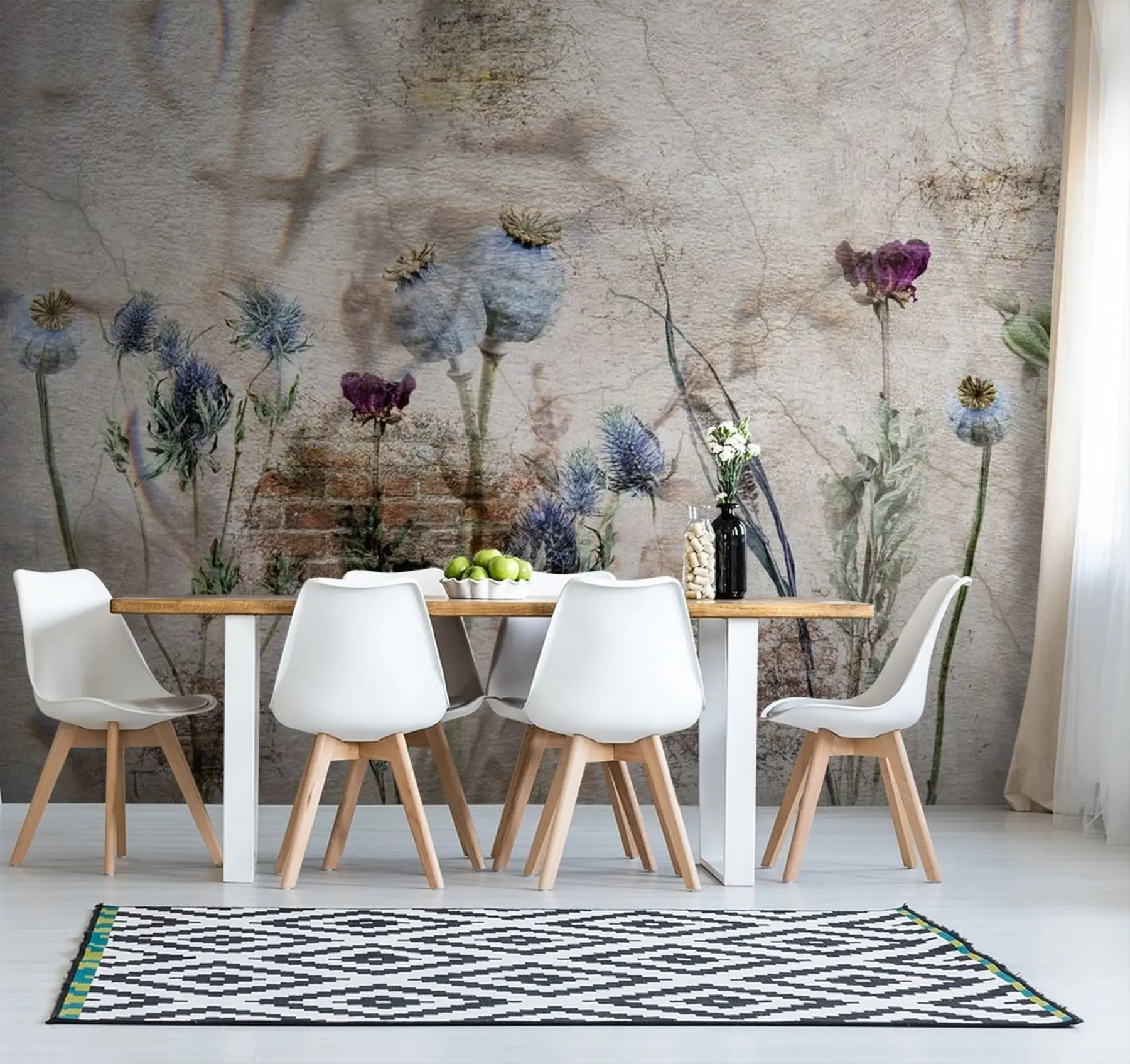 Fototapet Blommor och örter u72771