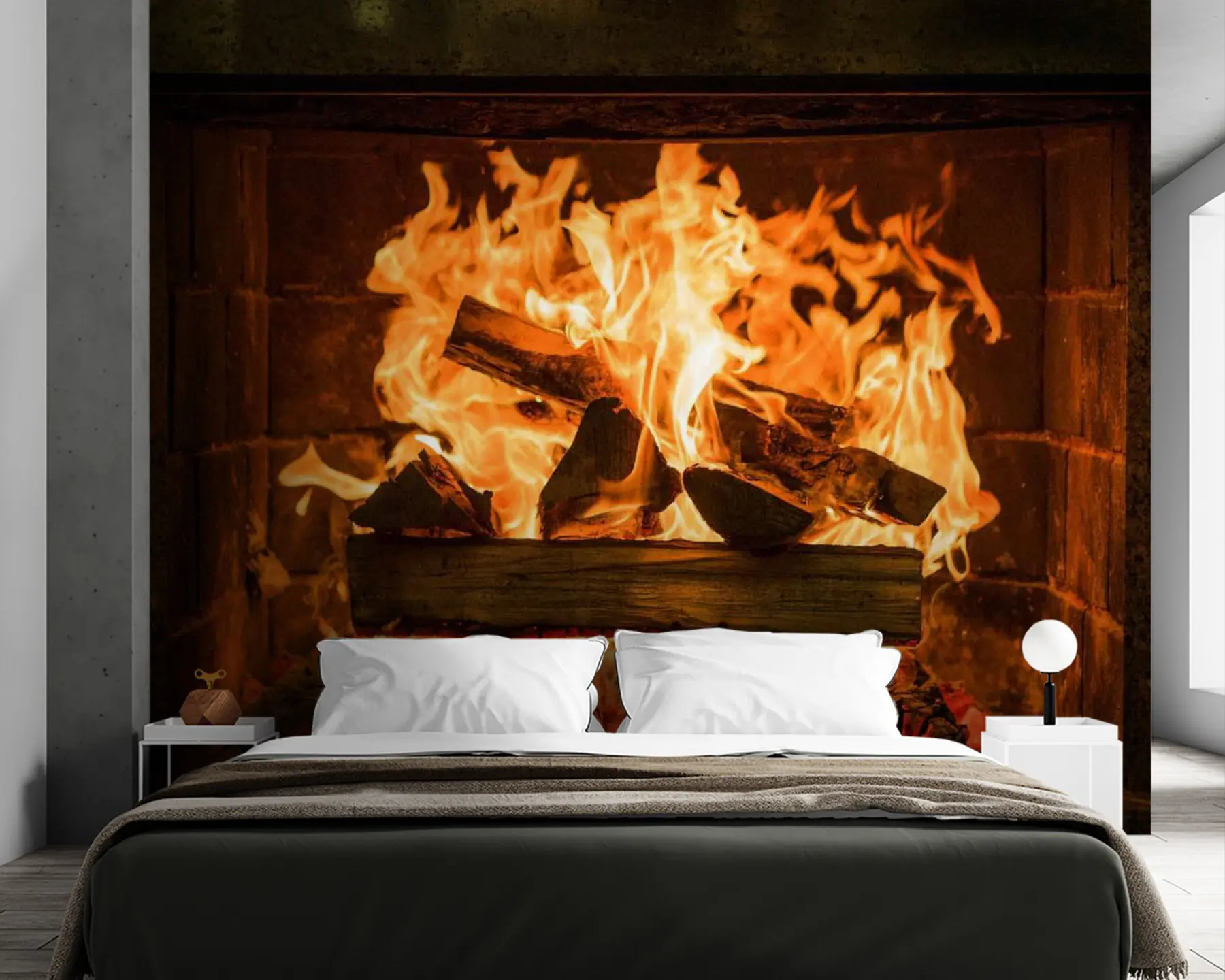 Fototapet Granit öppen spis u56175