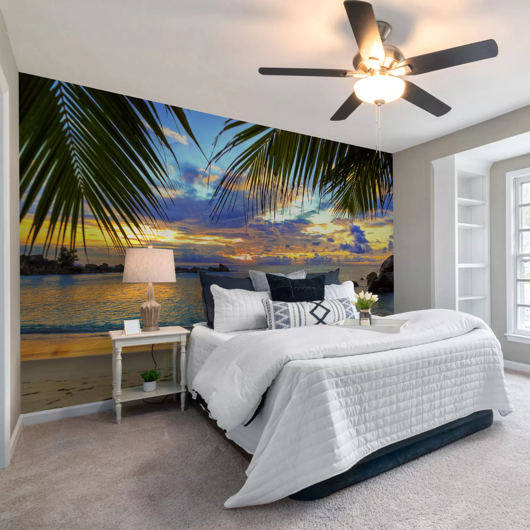 Fototapet Vatten, moln och himmel u56299