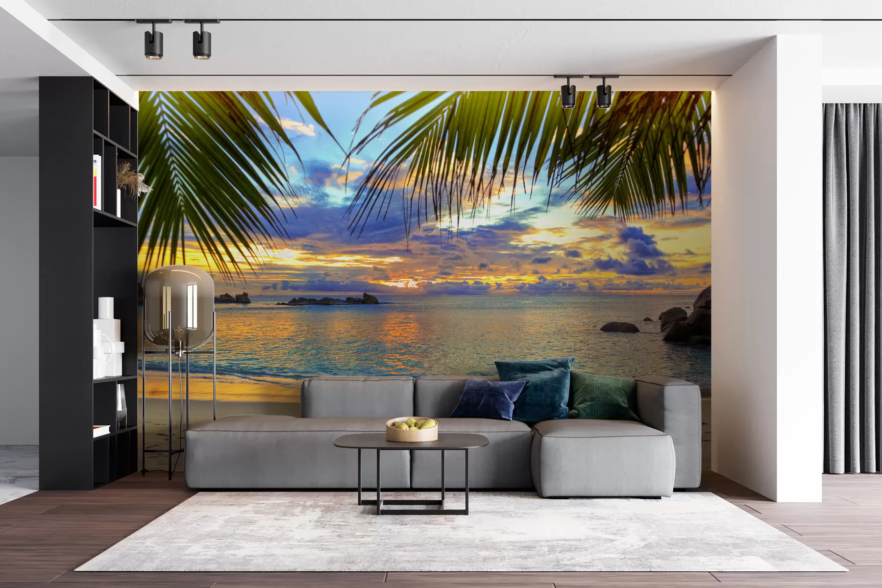 Fototapet Vatten, moln och himmel u56299