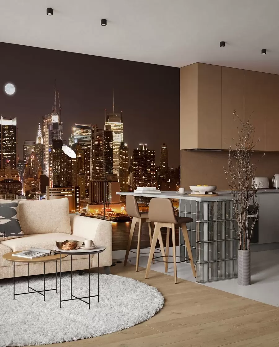 Fototapet New York vid vattnet u57923