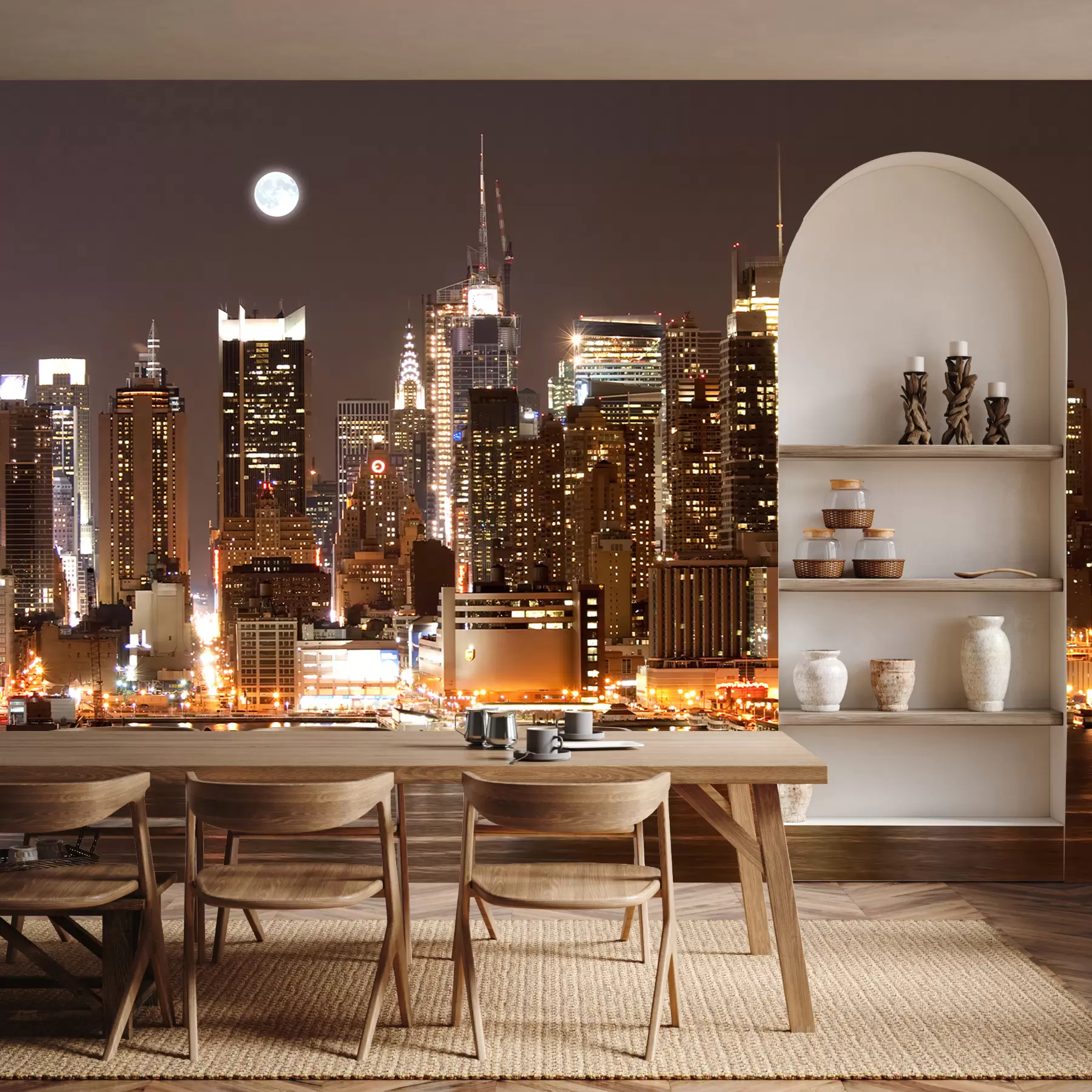 Fototapet New York vid vattnet u57923