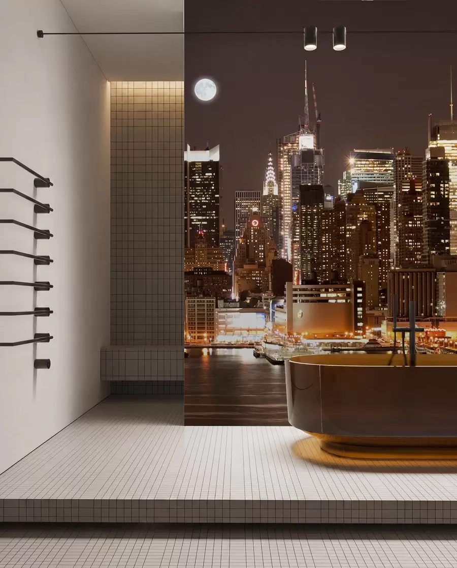 Fototapet New York vid vattnet u57923