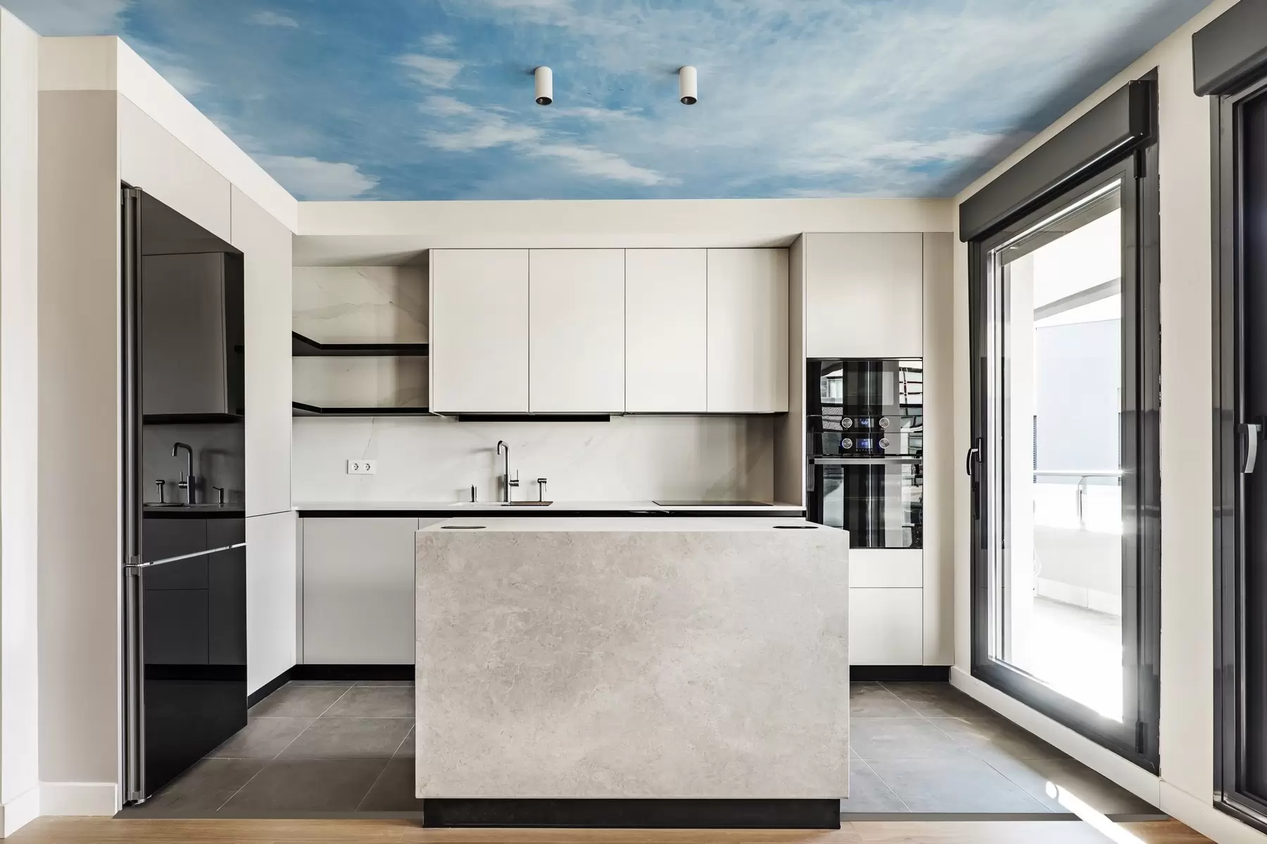 Fototapet Moln, blå himmel u21064