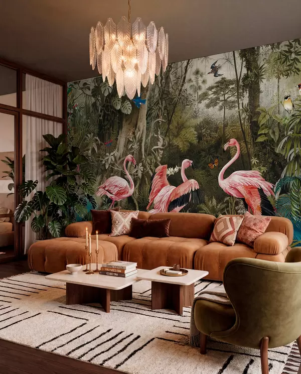 Djur Flamingos