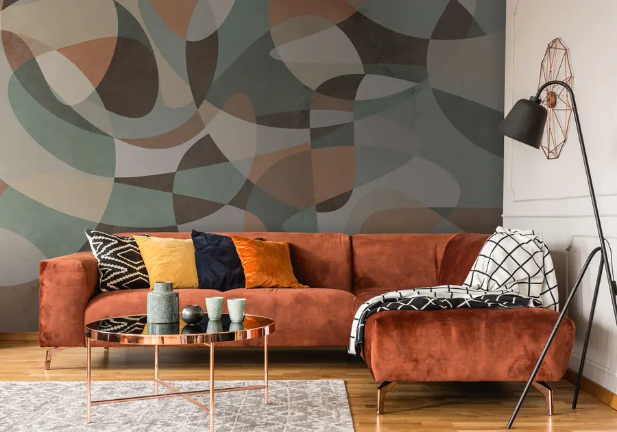 Fototapet Geometrisk retro trend u73971