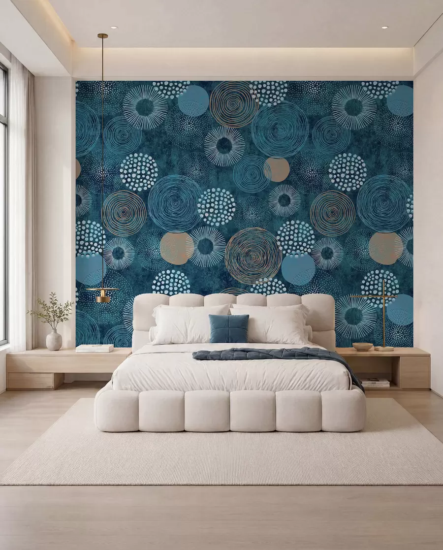 Fototapet Textil, konst och typsnitt u59376