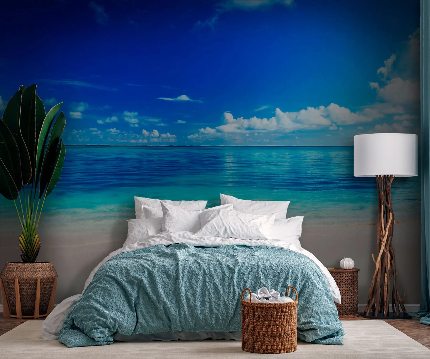 Fototapet Sandstrand och hav u74335