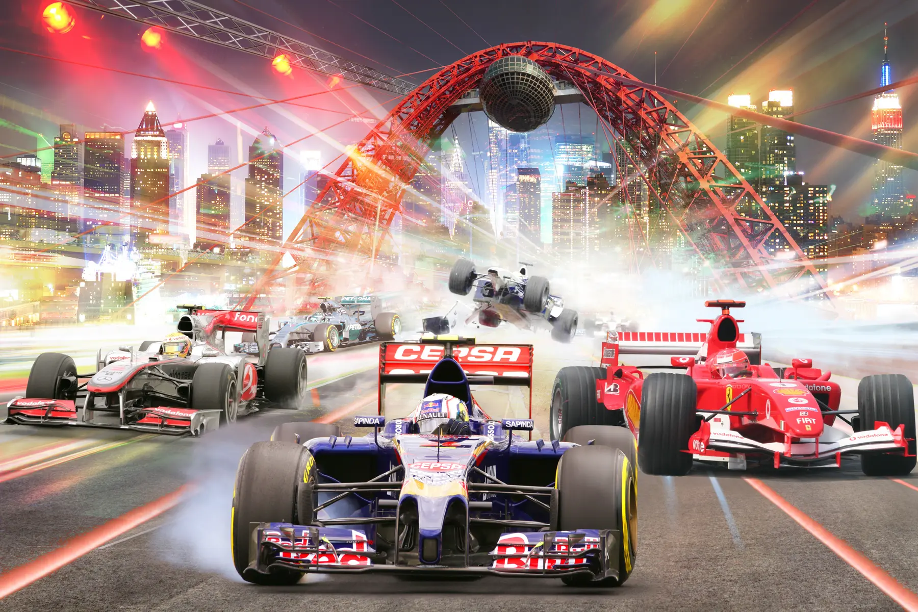 Fototapet Hjul, däck och bil u64439