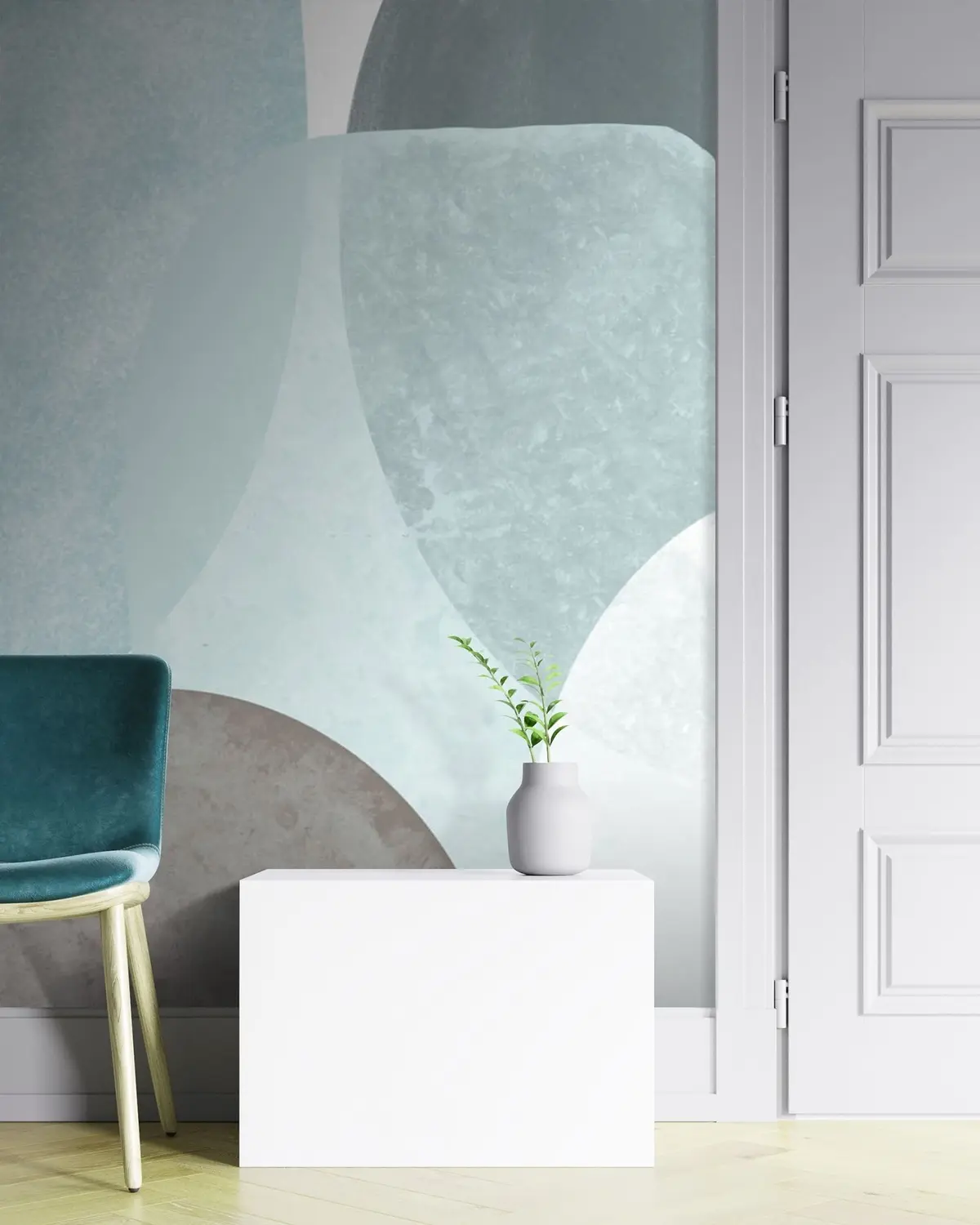 Fototapet Stora färgglada cirklar u71404