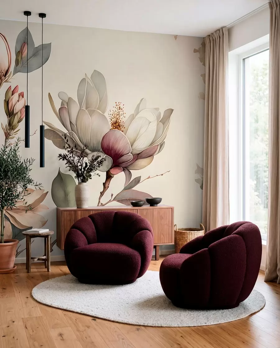 Fototapet Magnolia illustration u93020