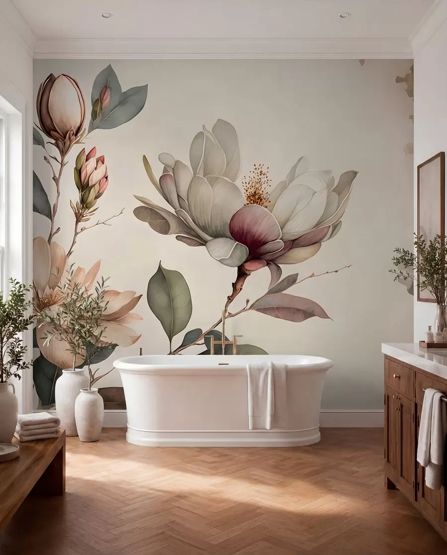 Fototapet Magnolia illustration u93020