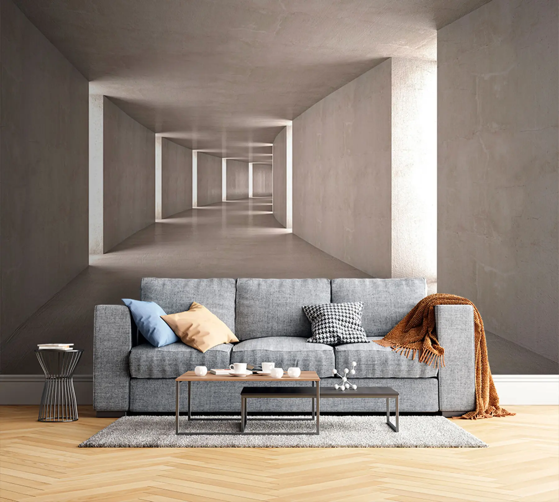 Fototapet Abstrakt tunnel u75401