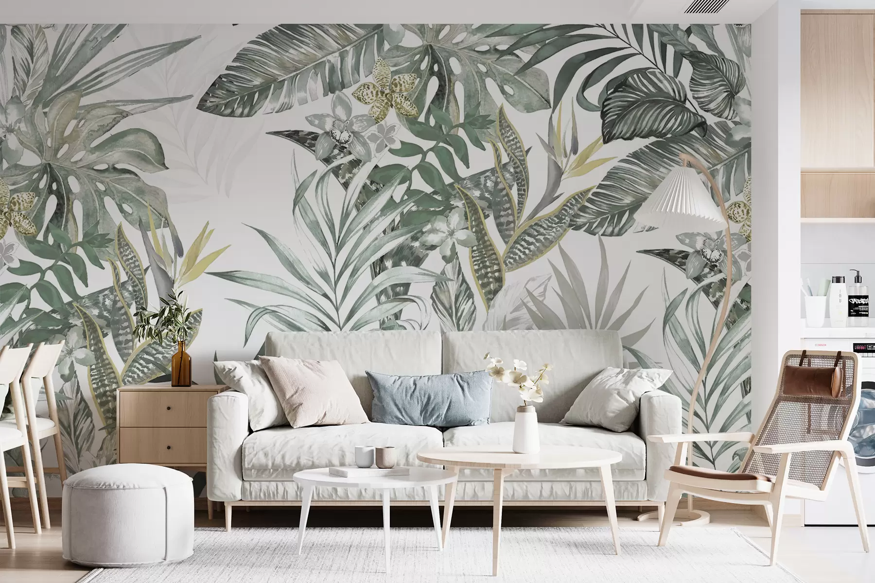 Fototapet Digital och textil design av mönster u94199