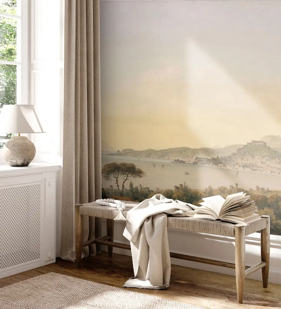 Fototapet Utsikt över staden Neapel u95155