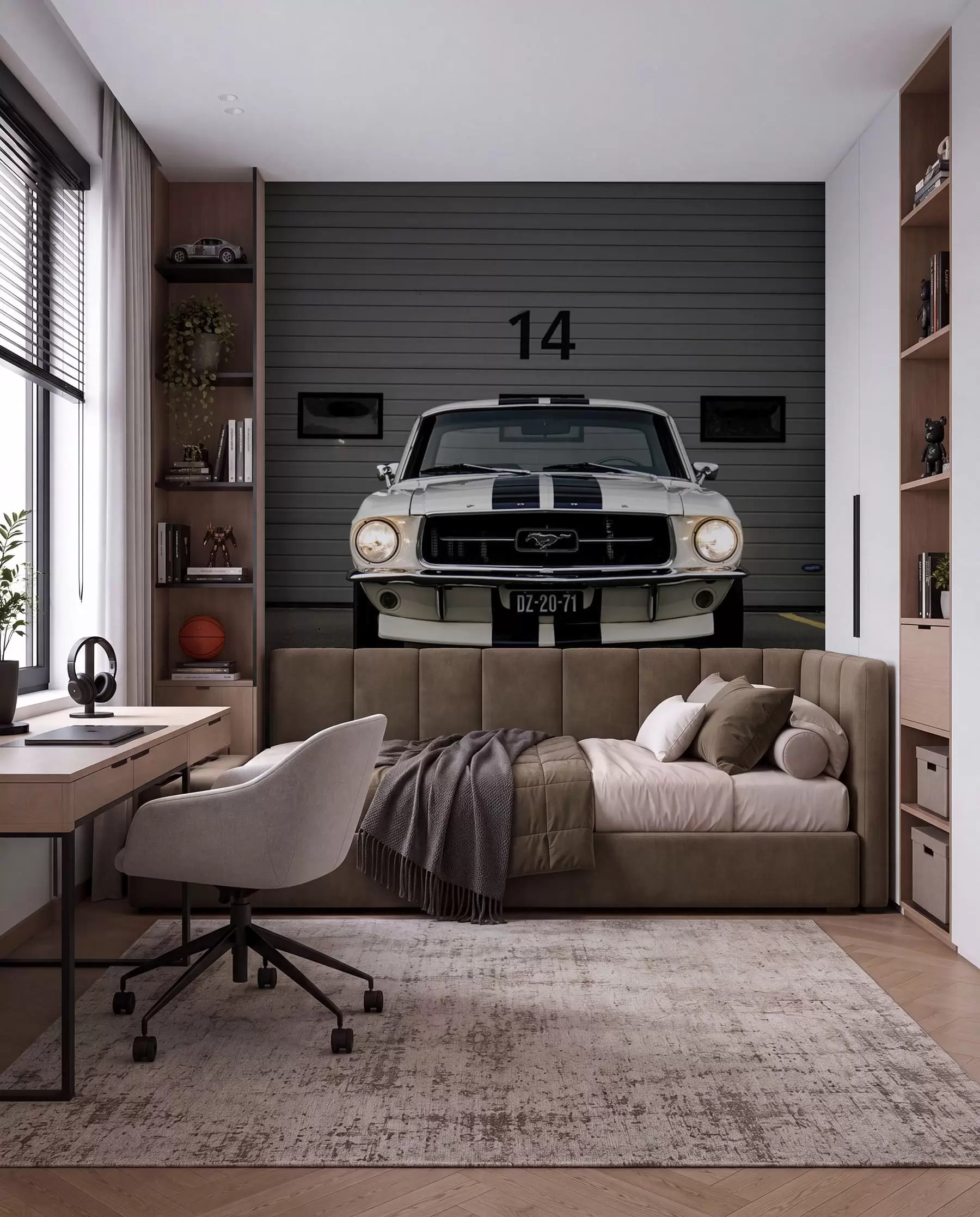 Fototapet 1970 Ford Mustang u95536