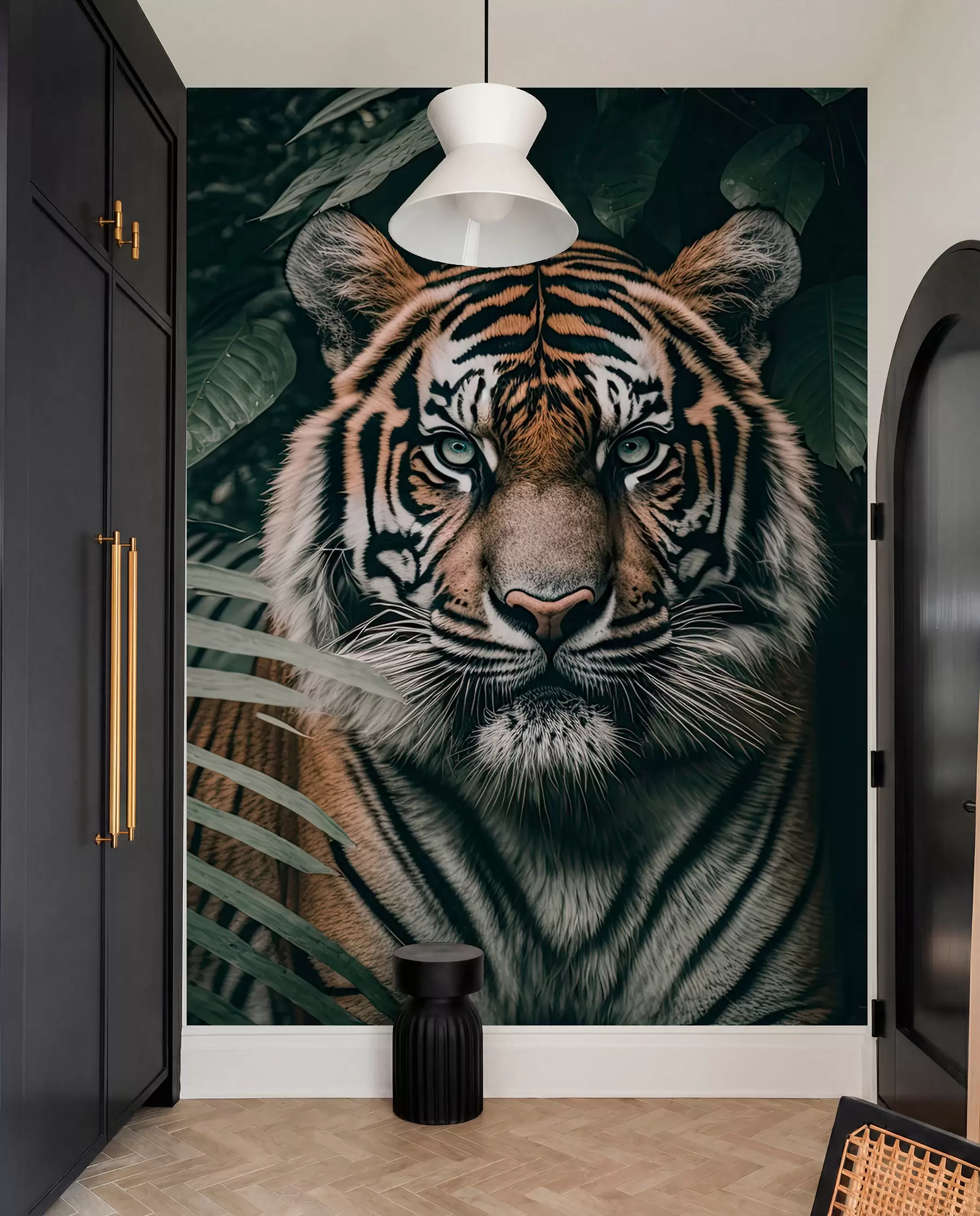 Fototapet Tiger i regnskogen u95619
