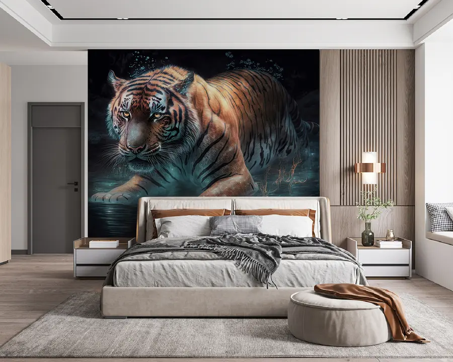 Fototapet vacker tiger u95622
