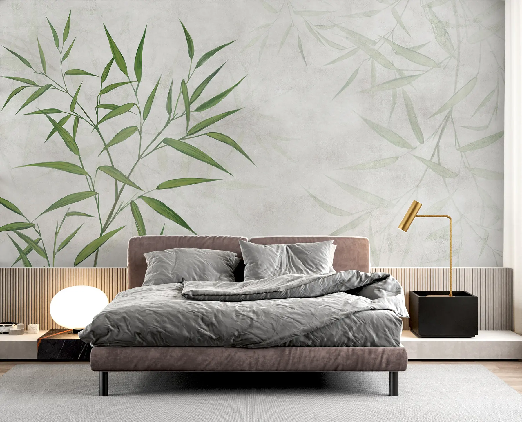 Fototapet Bambu vassblad u95921