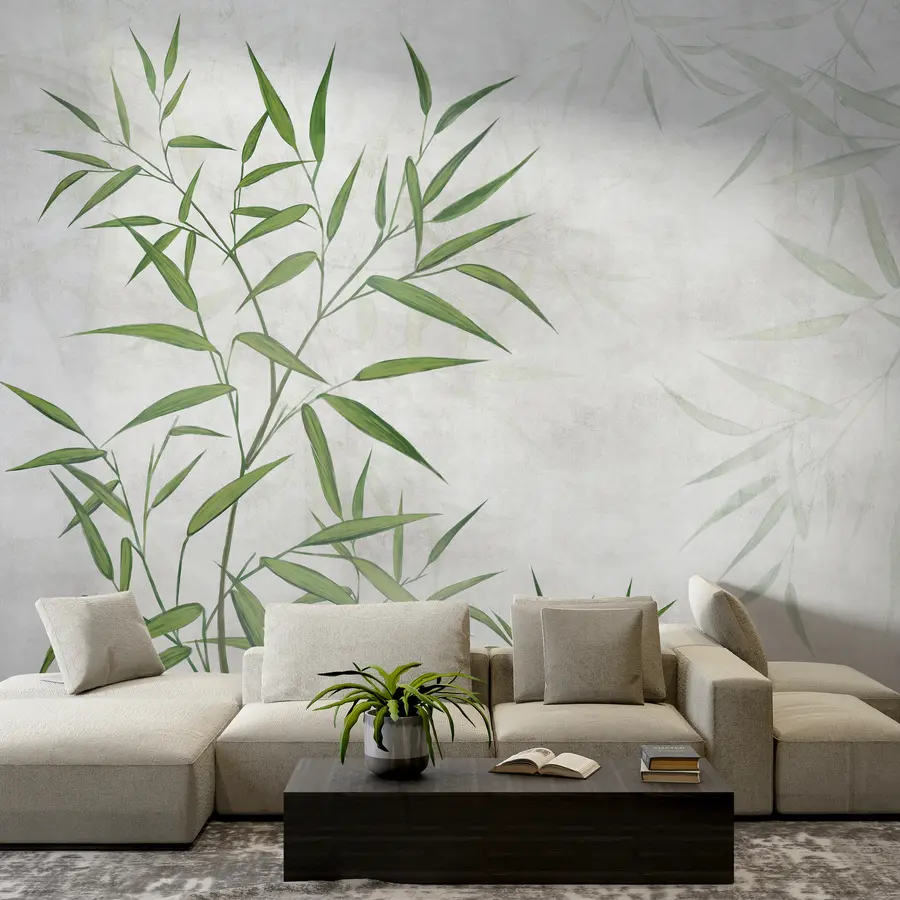 Fototapet Bambu vassblad u95921