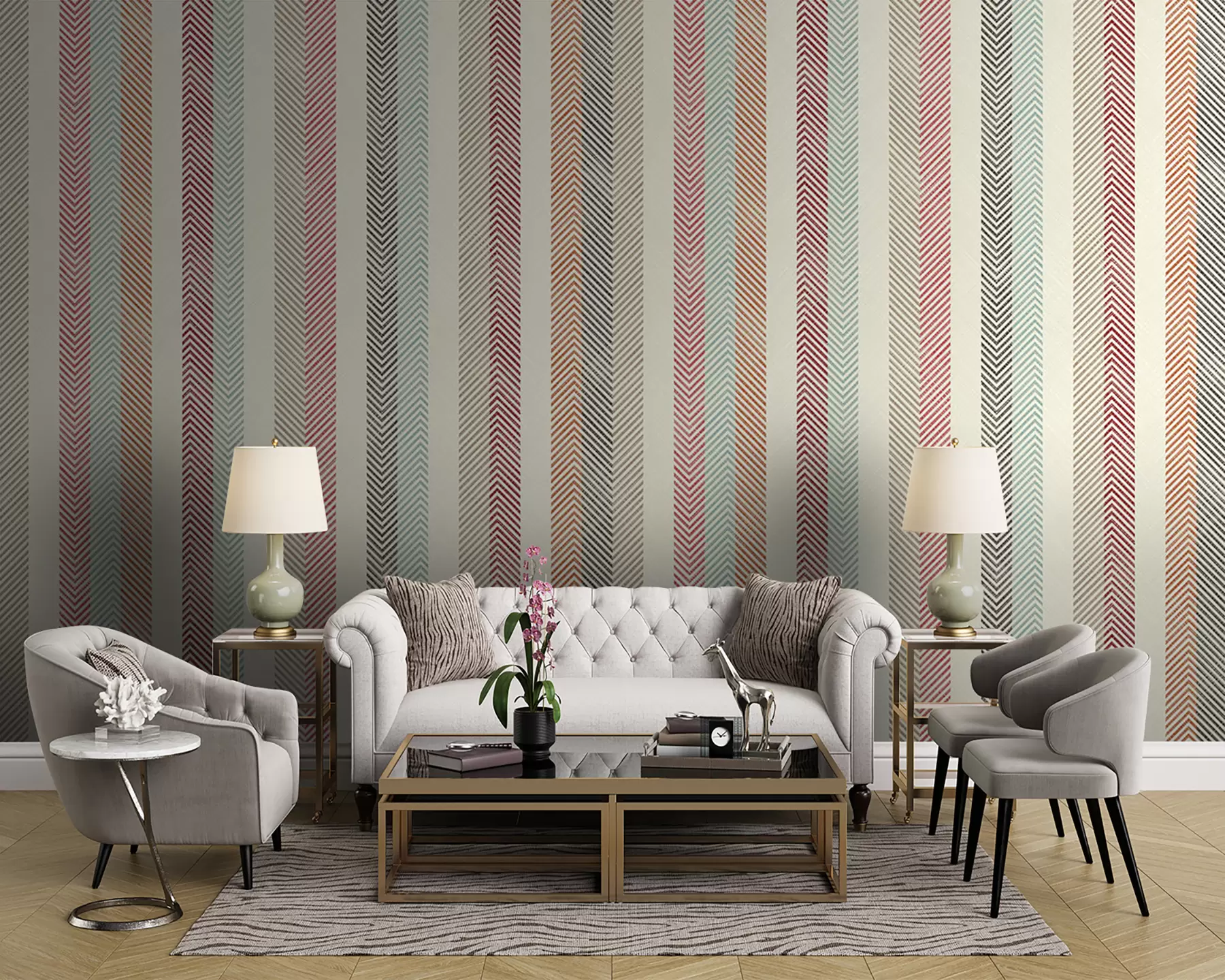 Fototapet randigt mönster u96798