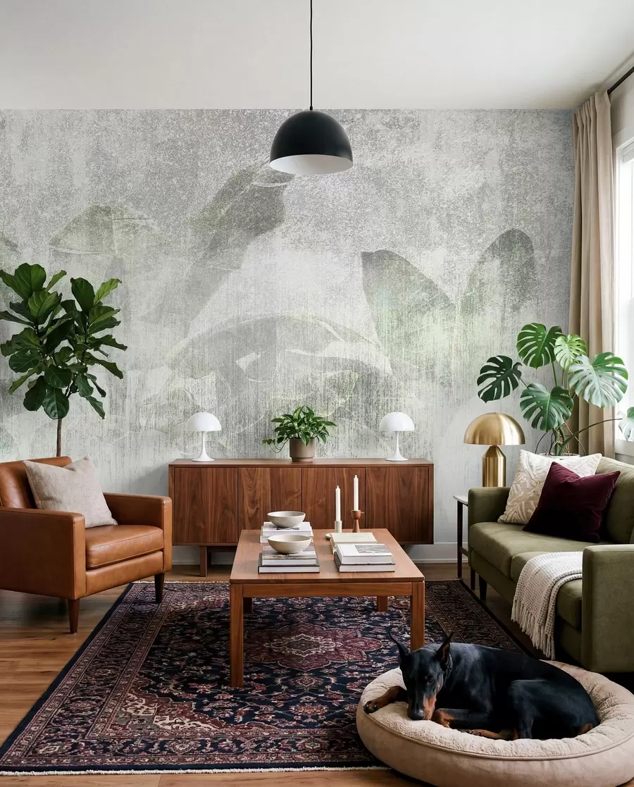 Fototapet Tropiska palmer loft stil u97030
