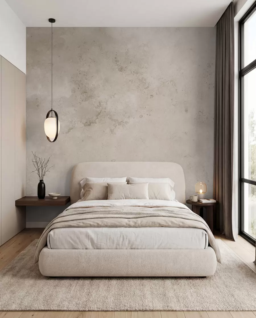 Fototapet Beige betongvägg u97236