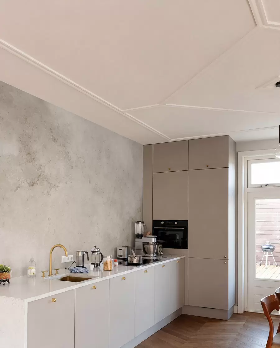 Fototapet Beige betongvägg u97236