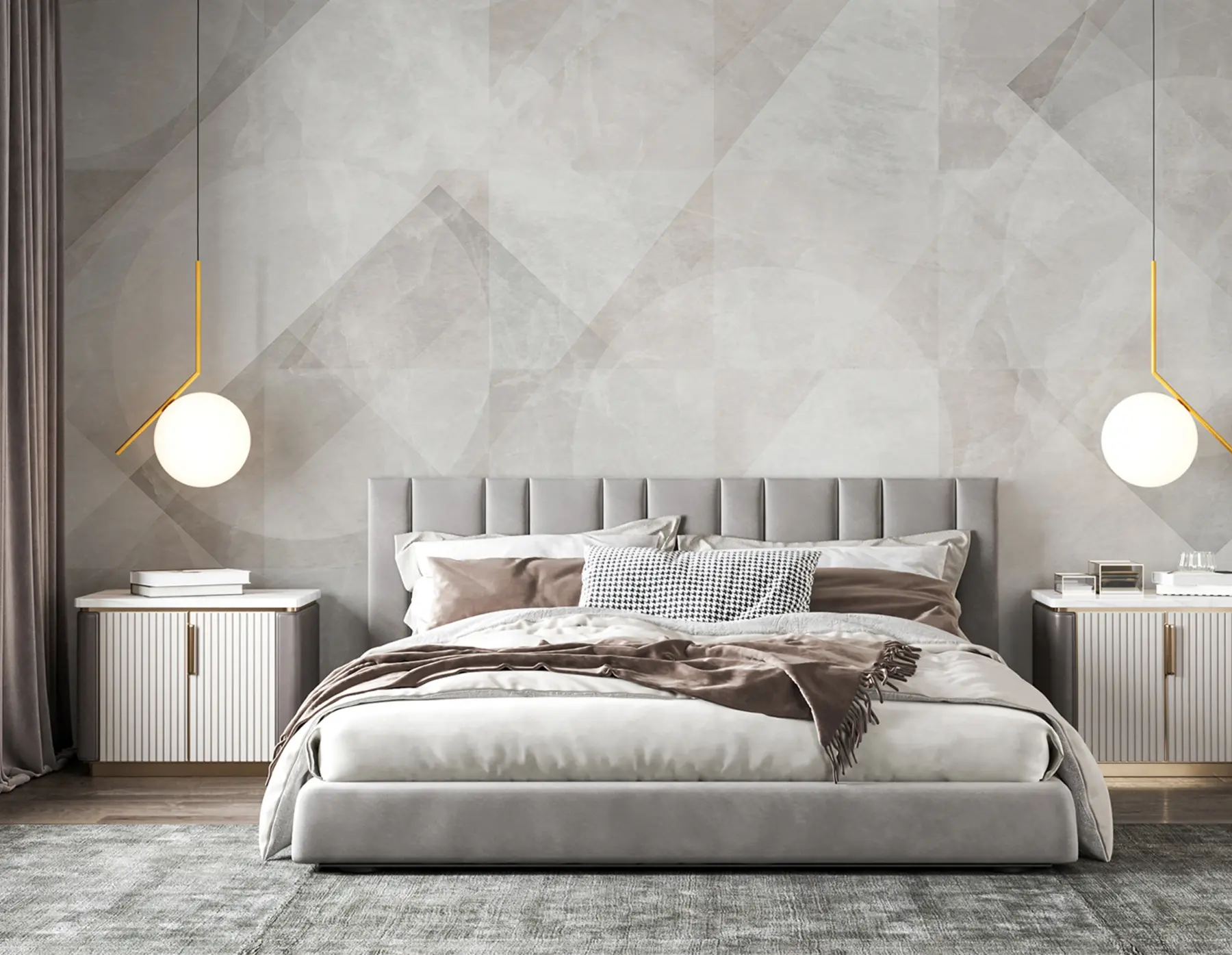 Fototapet Geometrisk abstraktion på en marmorbakgrund i pastellfärger u97269