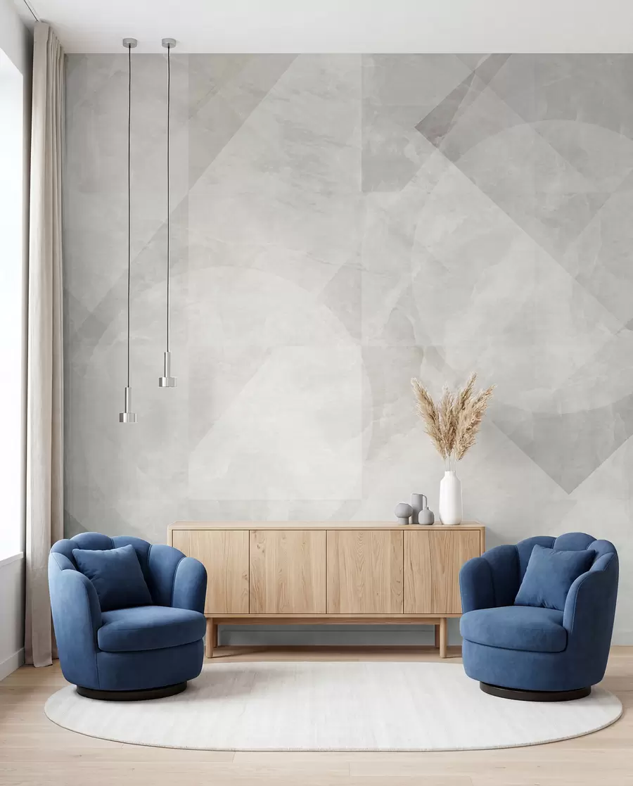 Fototapet Geometrisk abstraktion på en marmorbakgrund i pastellfärger u97269