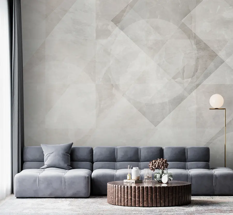 Fototapet Geometrisk abstraktion på en marmorbakgrund i pastellfärger u97269