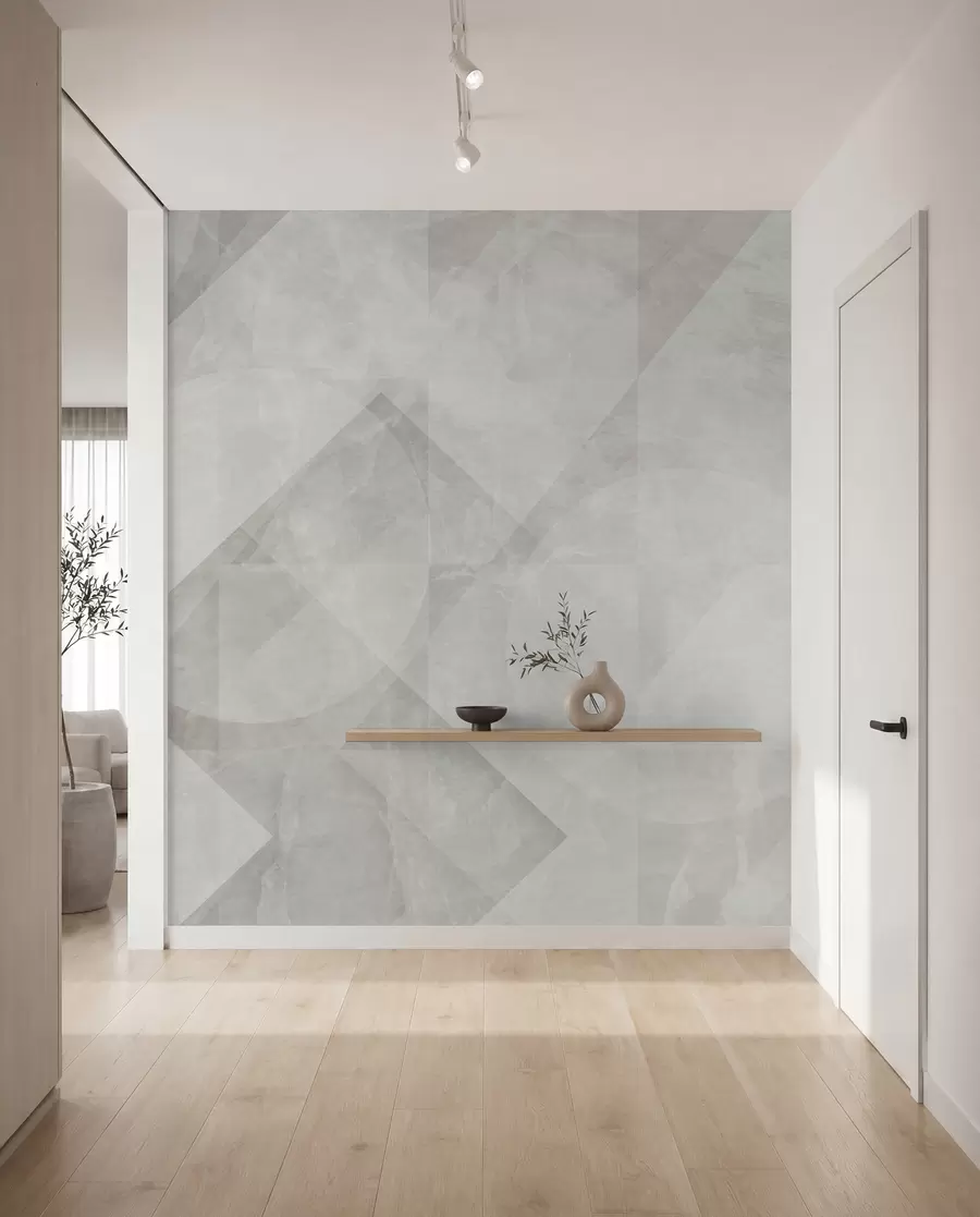 Fototapet Geometrisk abstraktion på en marmorbakgrund i pastellfärger u97269