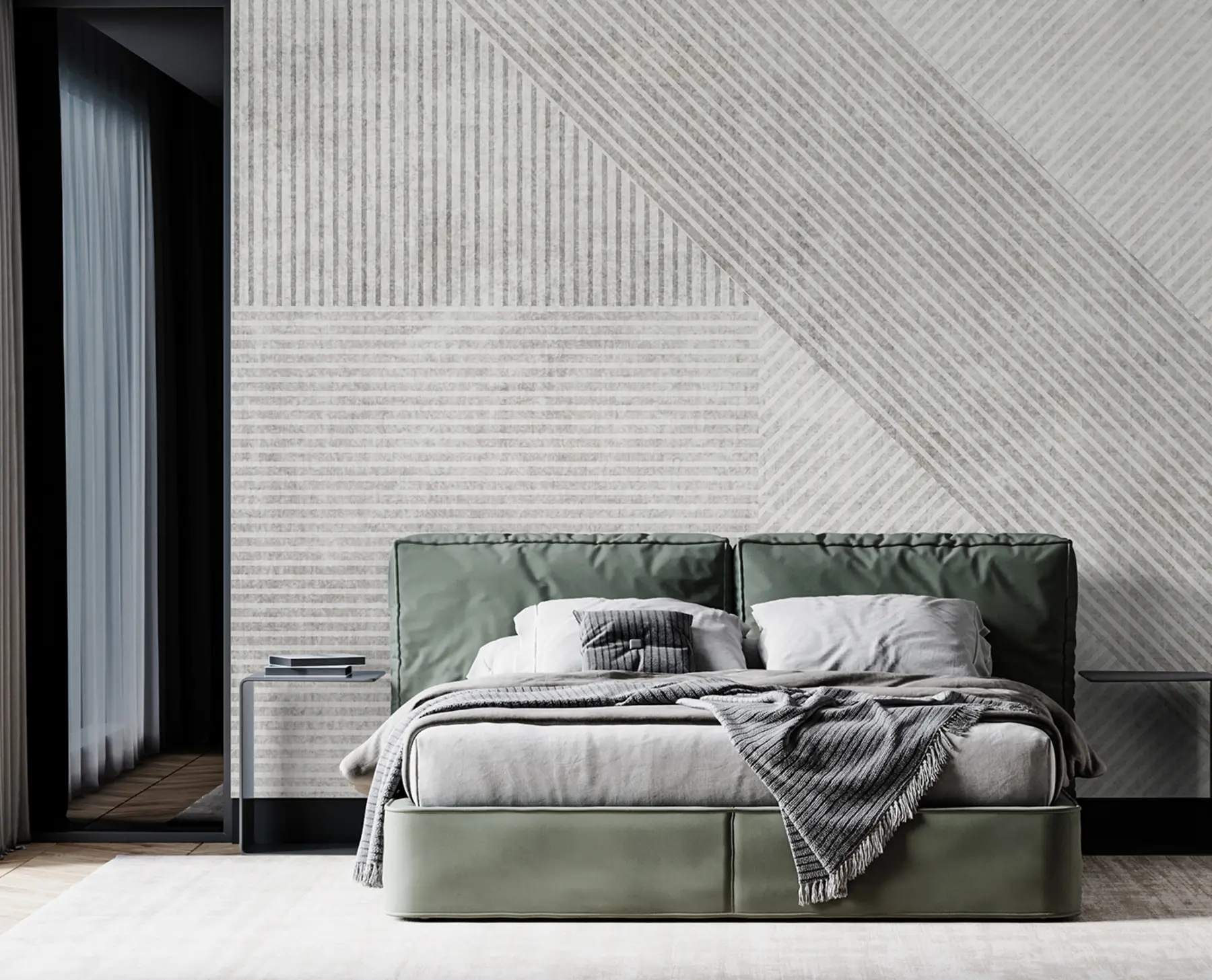 Fototapet Geometriska vintage linjer u96331