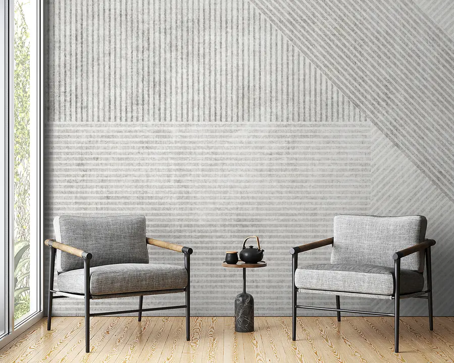 Fototapet Geometriska vintage linjer u96331
