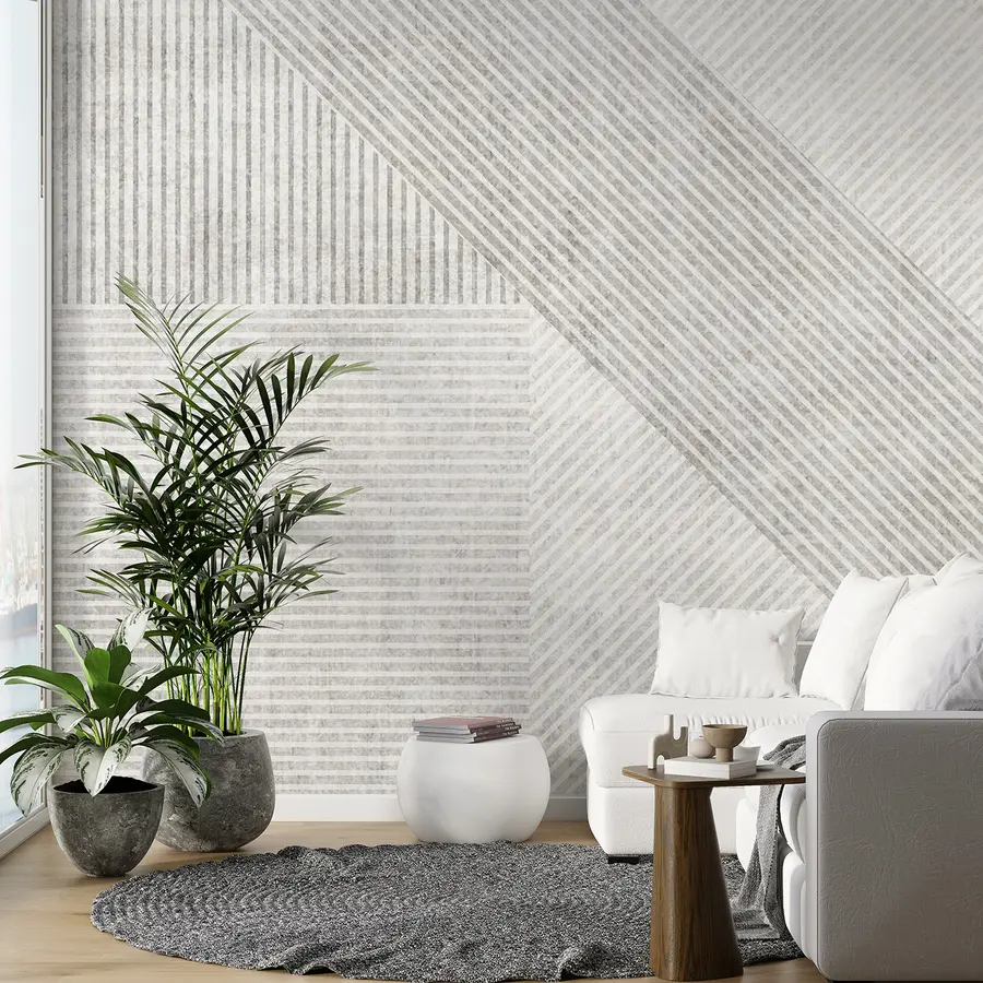 Fototapet Geometriska vintage linjer u96331