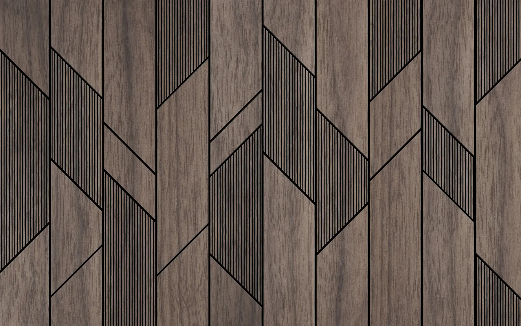 Fototapet Geometriska paneler med trästruktur u97427