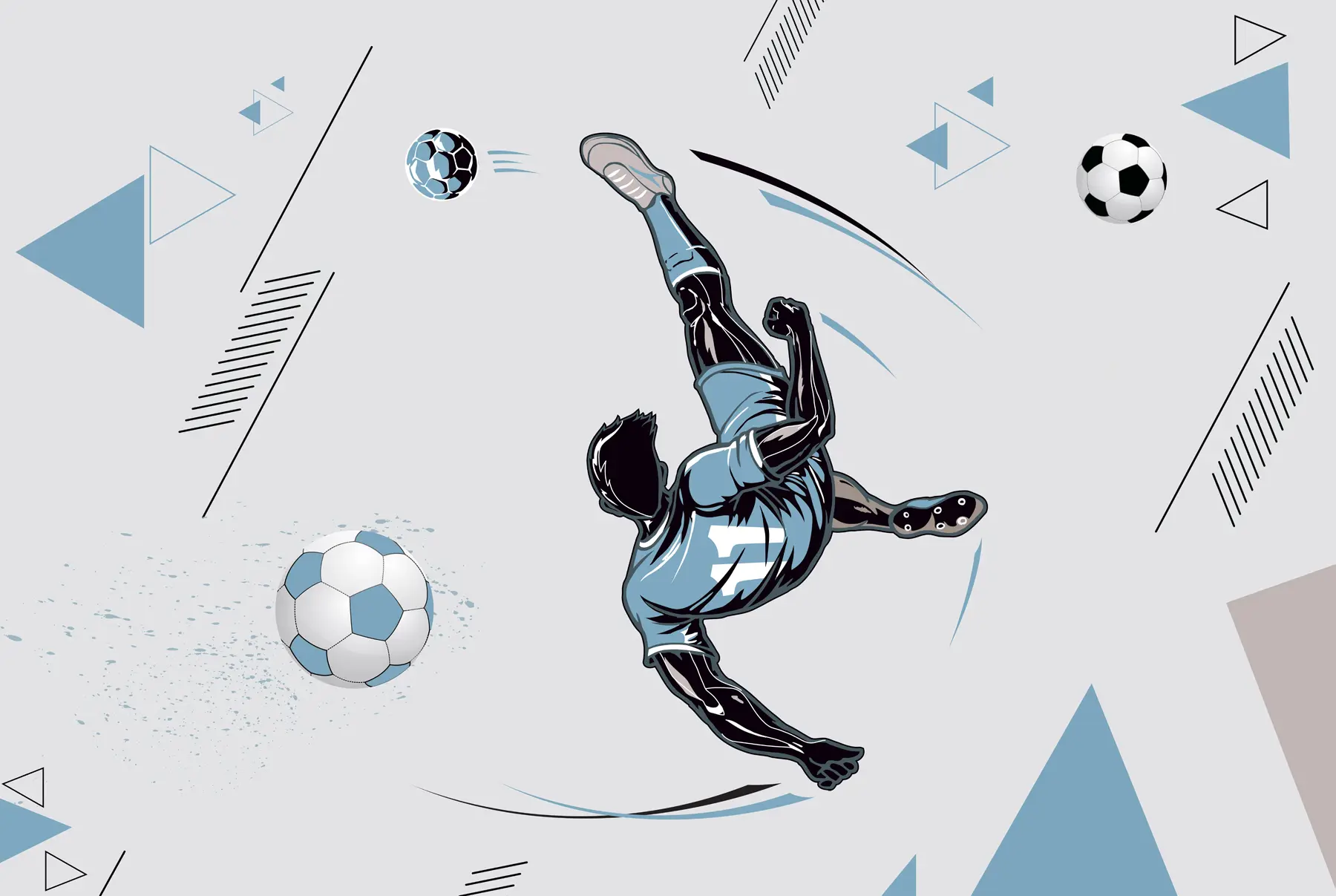 Fototapet Fotbollsspelare u98736